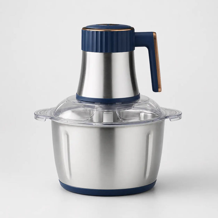 Hachoir électrique inox 5L 500W avec 6 lames et 5 vitesses