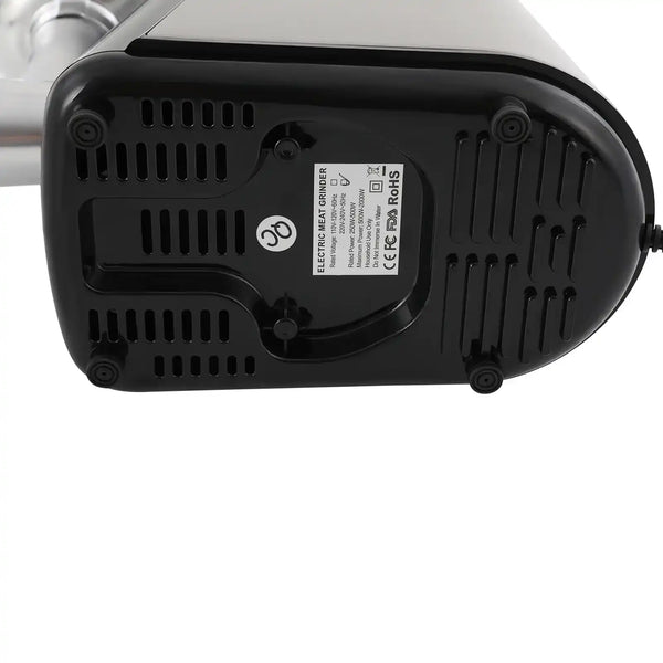 Hachoir à viande électrique 350W avec 3 grilles inox — nettoyage et entretien