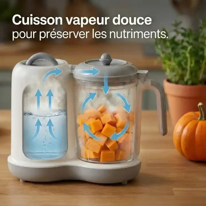2 en 1 vapeur et mixage