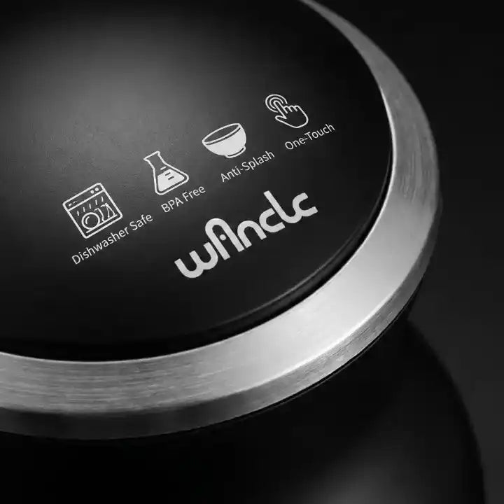 Hachoir électrique 350W bol verre 600ml avec 6 lames — vue de dessus