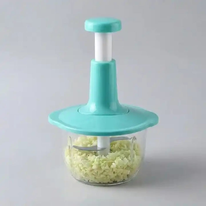 Hachoir manuel presse vertical 1,5 L pour légumes, oignons et ail