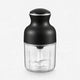 Hachoir électrique 350W bol verre 600ml avec 6 lames présenté sur fond neutre